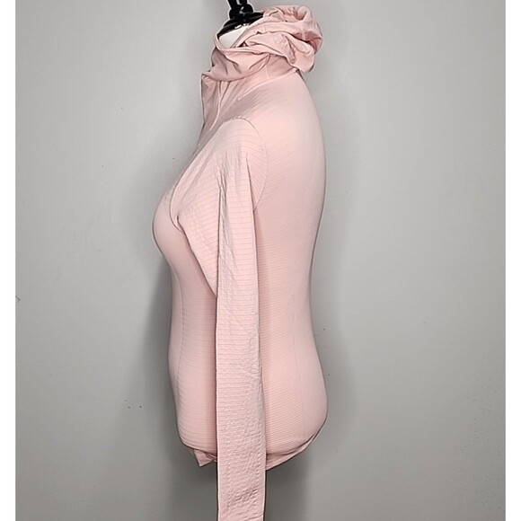 Athleta women's Light Pink  long-sleeved hoodie pullover top Sz S - Picture 3 of 10